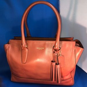 Coach Legacy Candace Leather Carryall - Cognac